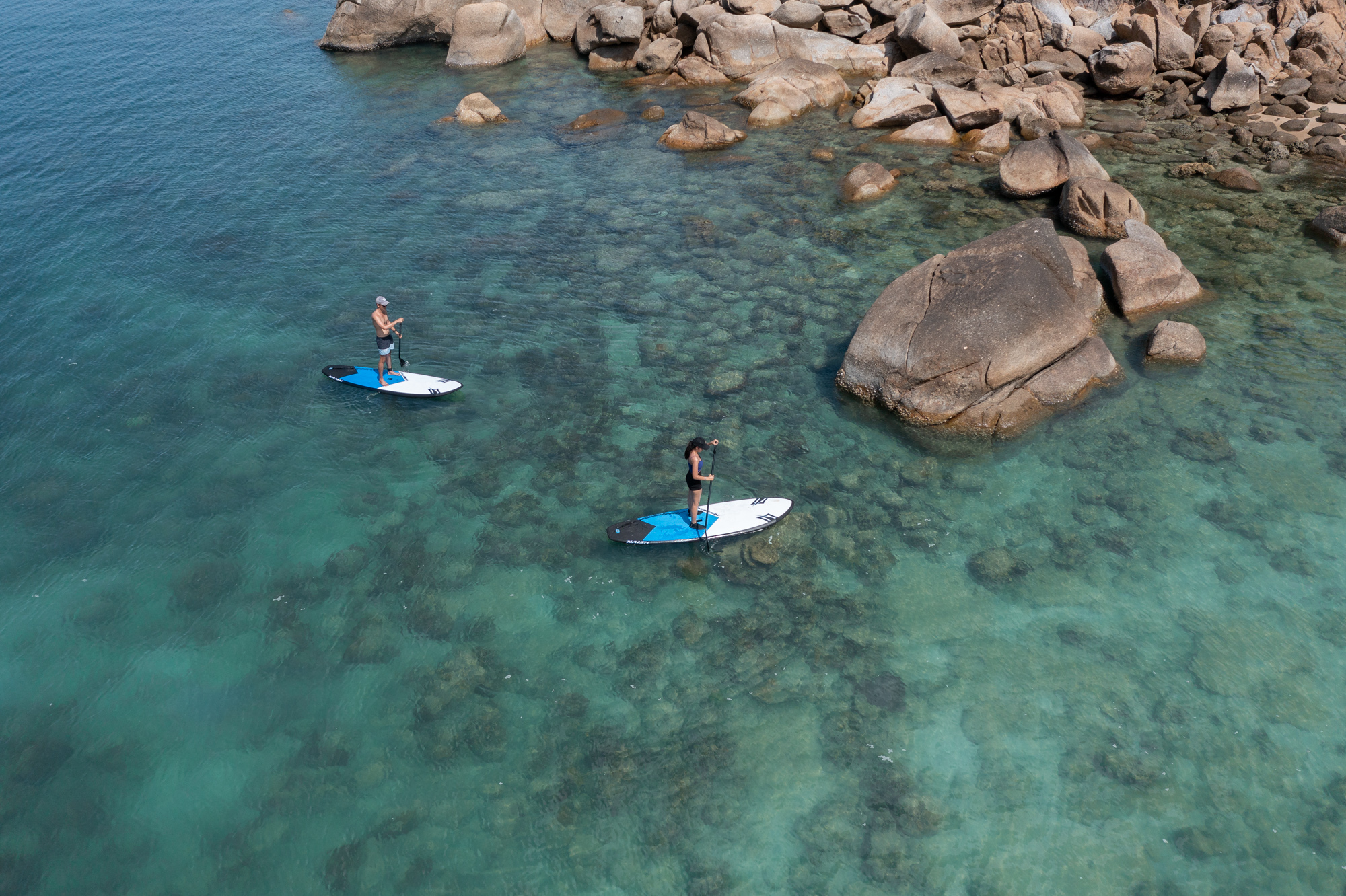 Travelers Exploring the Reef